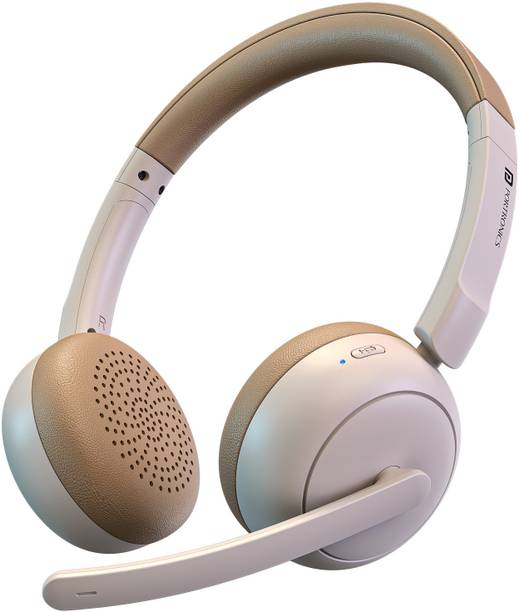 Portronics Muffs A3 On ear Headphone,Inbuilt Flexible Boom Mic,Dual ENC Technology,50 Hrs Bluetooth