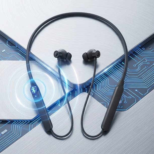 Three Guys Neckband Pro 50dB Active Noise Cancellation, Smart Dial , 37 Hrs playtime k8 Bluetooth