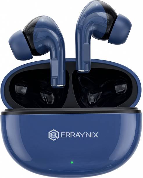 ERRAYNIX BOOM69 with 40 Hr Playtime Bluetooth Earbuds ,Quad Mic ENC,Hi-Bass BT5.4 Bluetooth