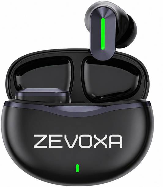 ZEVOXA FlyPods Immersio Dolby Audio 3D Soundstage Deep Bass Wireless Earbuds (Black-1) Bluetooth