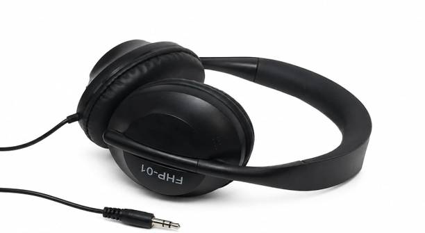 Flaxzy 3.5mm Stereo Wired Headphone Without Mic 40mm Driver Heavy Bass Surrounding Wired without Mic