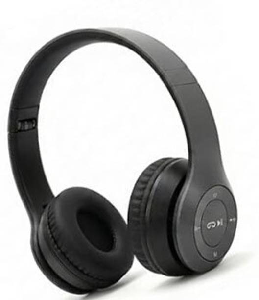 GLARIXA Wireless Bluetooth Headphones Bass, Foldable Design, FM Radio & SD Card Support Bluetooth & Wired