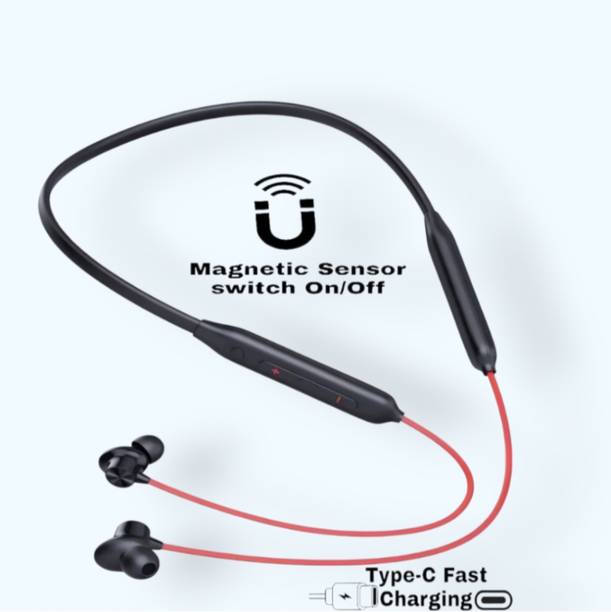 house of common Bullets Wireless Z2 with Fast Charge, 37 Hrs Battery Life, Earphones with mic_4H Bluetooth & Wired