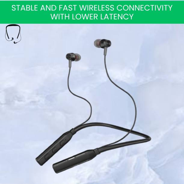 GUGGU Candy Neckband Bluetooth Heasphone, Upto 100 hrs Playback & High Bass SoundW330 Bluetooth