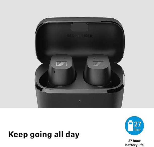 Sennheiser CX True Wireless in Ear Earbuds Bluetooth Headset  (Black, True Wireless)