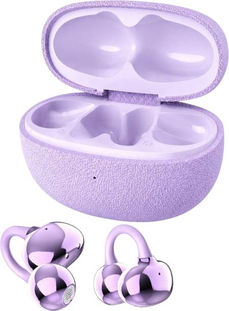 ROKAVO New Aero Ear Clip earring earbuds wireless Crystal earbuds pro ENC,Sonic 48hr Bluetooth