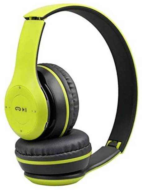 Techobucks Wireless Portable Gaming Headphones Stereo Memory Card Bluetooth Headset Bluetooth Gaming