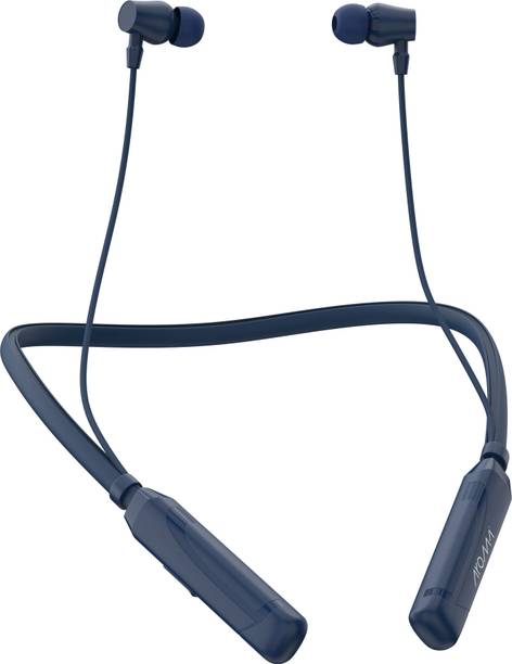 Aroma NB119 Clear Upto 60 Hours Playtime* Magnetic On/Off, ENC, Voice Changer Neckband Bluetooth