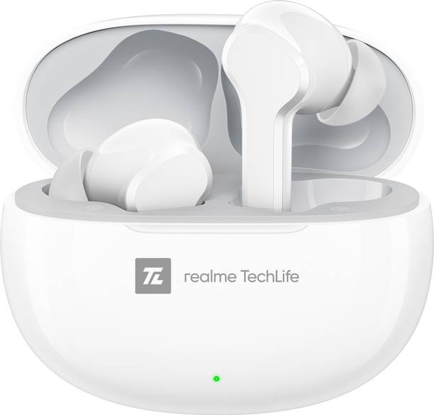 realme Techlife Buds T100 with up to 28 Hours Playback & AI ENC for Calls Bluetooth Headset