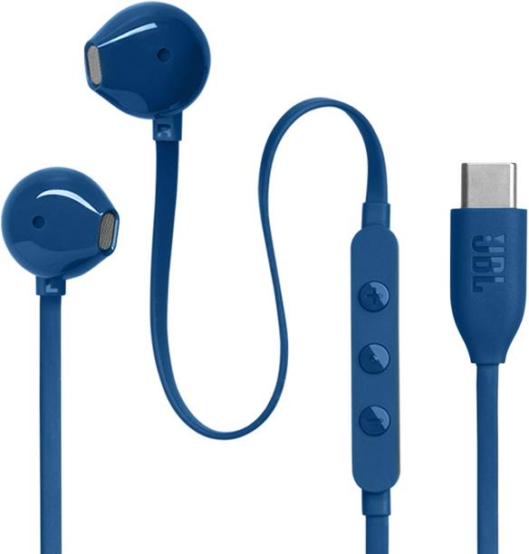 JBL Tune 305C, Hi-Res Audio with DAC , 3-Button EQ , Compatible with USB-C Devices Wired