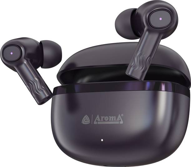 Aroma TWS 24 Ion V5.4 Upto 70Hr Playtime* ENC Dual Paring Fast Charging, Heavy Bass Bluetooth