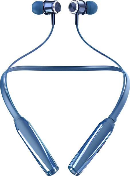 CARRON CH-45 Rock - 48 Hour Playtime Bluetooth Headphone Neckband Earphone (Blue1) Bluetooth