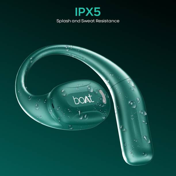 boAt Airdopes Progear w/ Air Conduction Tech,100 HRS Playback,OWS Earbuds for Workout Bluetooth Headset  (Sporting Green, True Wireless)