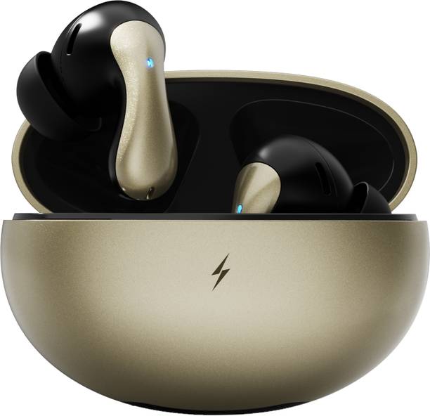 Fire-Boltt Aero Drift TWS Earbuds, Custom EQ Profiles 50H Battery Display Case Quad Mic ENC Bluetooth