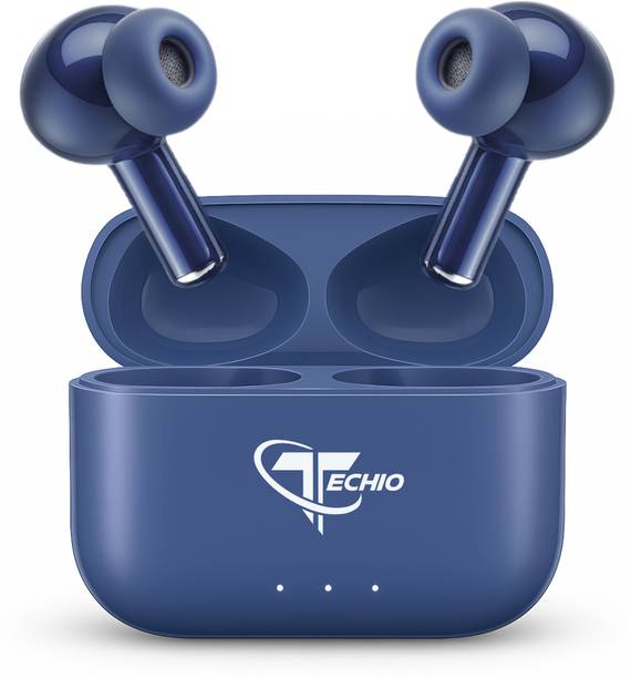 TECHIO AirBeat 300 with Instant Pairing, Rich Bass Output & Battery LED Display Bluetooth