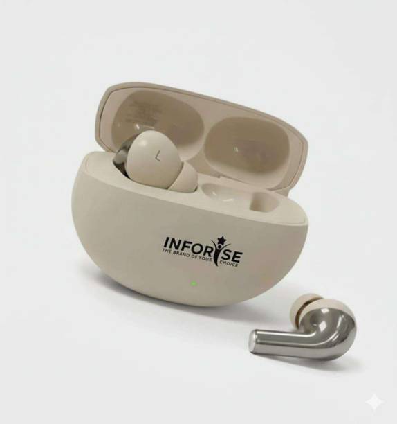 INFORISE BY-AKN Buds Pro 42dB Active Noise Cancellation,Ultra Bass Tech, 35.5H playtime Bluetooth