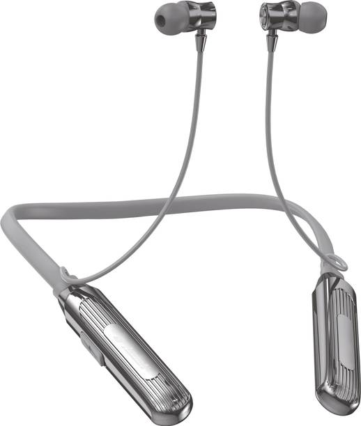 Aroma NB124 Clock Upto 100 Hours Playtime*,ENC, Voice Changer Fast Charging Neckband Bluetooth