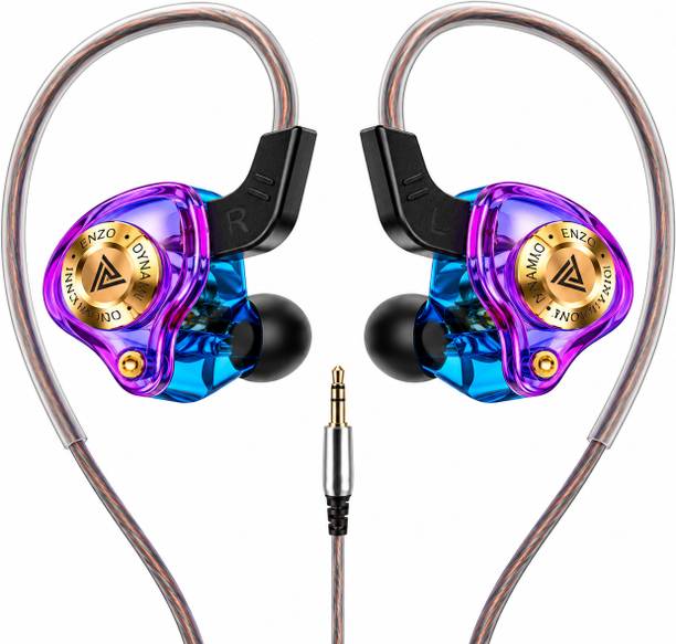fire turtle Wired Gaming IEM Earphones with 11mm Dynamic Driver, Hi-Fi Bass Sound & Mic Wired Gaming