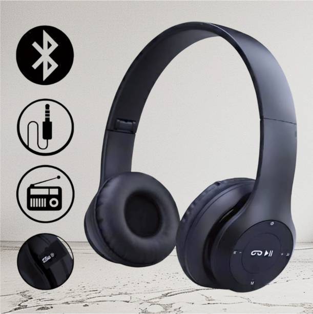 TWS Wireless Over-Ear Headphones with Aux Port and Swivel Ear Cups_2J Bluetooth & Wired