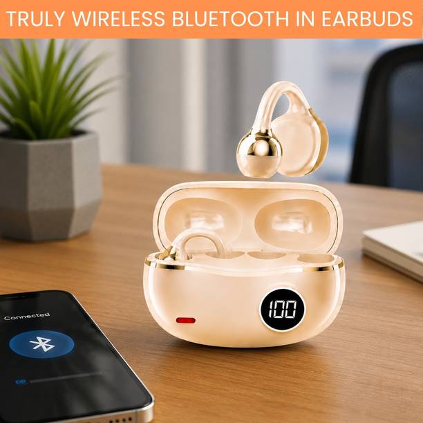 FRONY Wireless Bluetooth Earbuds With LED Battery Display, Ear Clip, Touch ControlO355 Bluetooth