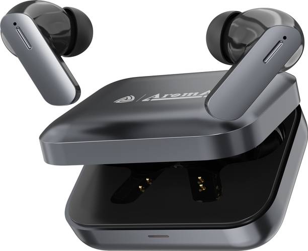 Aroma Buds Air 7 V5.4 Upto 60Hr Playtime ENC Dual Paring Fast Charging, Heavy Bass Bluetooth