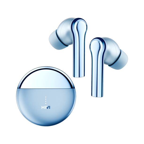 Mivi DuoPods i5 TWS,Metallic Finish,13mm Bass,50H Playtime,BT v5.3 Earbuds and more Bluetooth