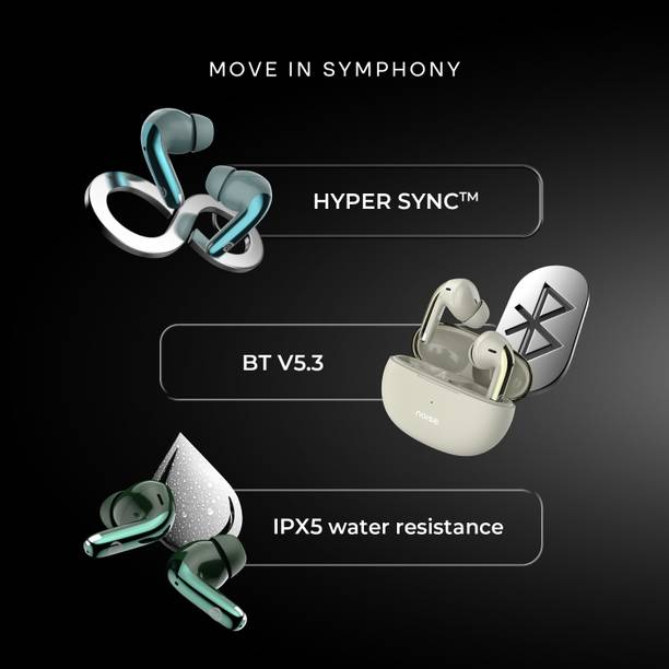 Noise Buds Verve 2 with 50Hr Playtime, ENC, Quad Mic & Ultra low latency Bluetooth  (Forest Green, True Wireless)