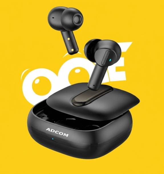 Pious Adcom 40hrs Endurance TWS: 12.4mm Driver Dual ENC Calls, Mood Change Sound EQ Bluetooth