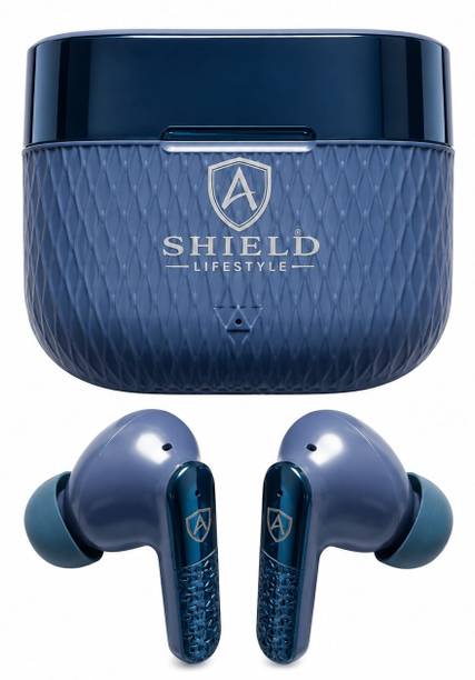 Shield Lifestyle TWS Wireless Bluetooth Navy Blue Earbuds Bluetooth