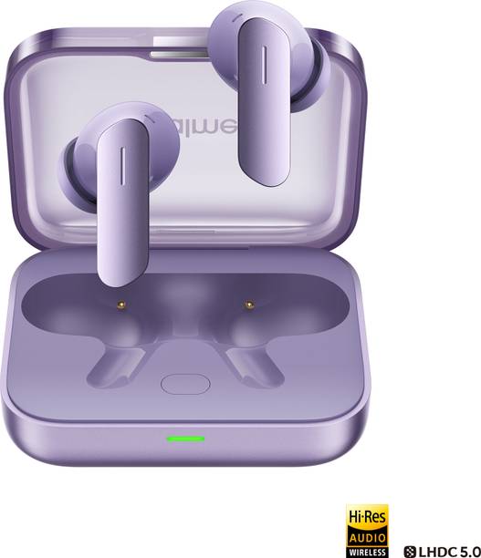 realme Buds Air7 with 52dB ANC, 12.4mm Driver, 52hrs Playback, IP55 & 45ms Low Latency Bluetooth