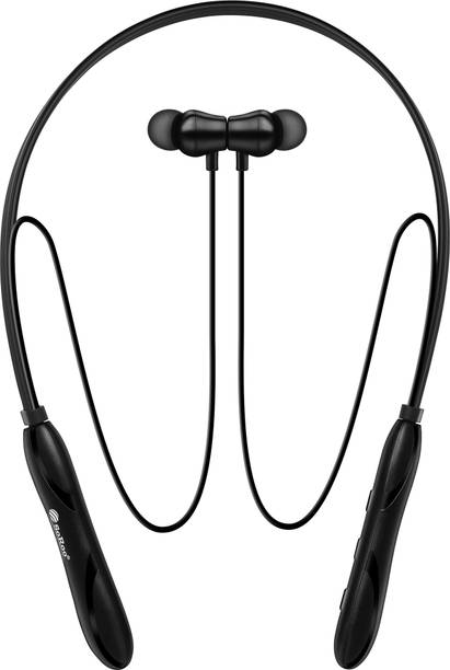 SoRoo Neckband Headset with Rich Bass Sound, Magnetic Earbuds & Long Battery Backup Bluetooth