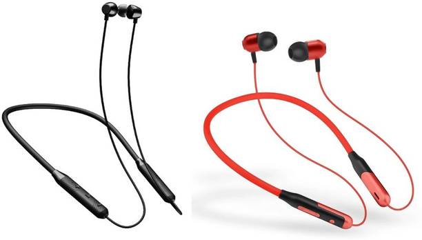 LEVELPLUS Jazz & Candy Neckband Combo 45 Hours Playtime Bluetooth