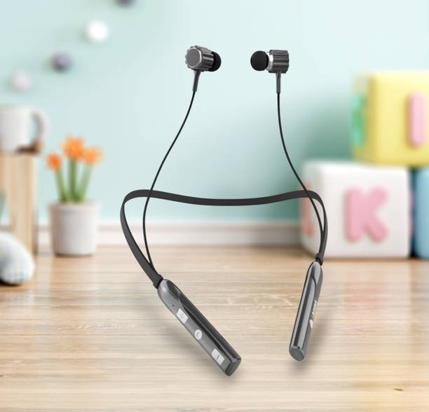 ROYALSONS Bluetooth 5.0 Neckband with Up to 30 Hours Playtime, Magnetic Earbuds Bluetooth