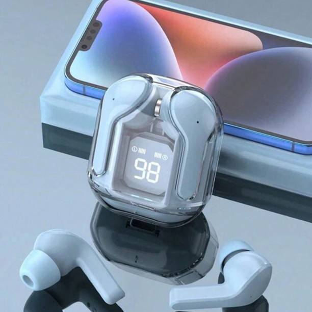 house of common Earbuds,Transparent Charging Case, LED Display, Touch Control Bluetooth