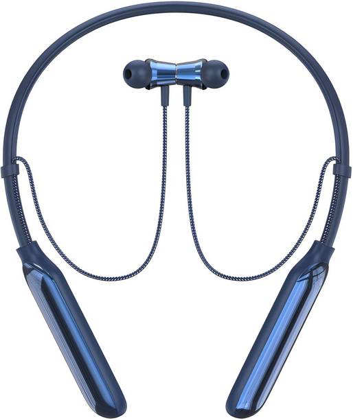 Qexle Bluetooth Wireless Neckband Headphones|100 Hrs Playtime,ENC Noise Cancellation-5 Bluetooth
