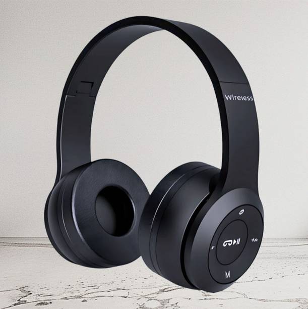 house of common Extended Battery Performance Headphones with Mic & Great Sound_HH Bluetooth & Wired