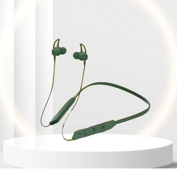 SYARA BT Max Bluetooth Neckband Lightweight, Wireless Noise Cancellation with Mic O66 Bluetooth