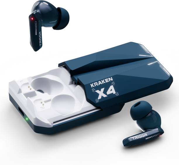 TRIGGR Kraken X4 with 13mm Drivers, 40ms Latency, ENC, 60H Battery, Rubber Finish, v5.4 Bluetooth