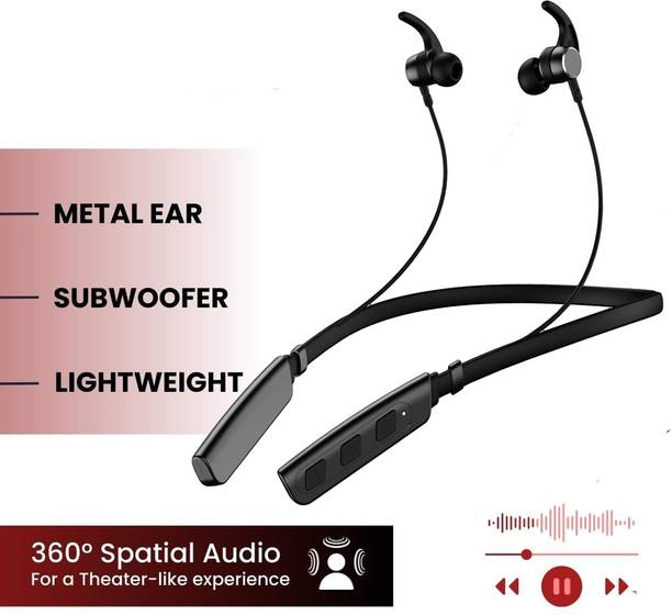 BAGATELLE Neckband Upto 30 Hours Battery with ASAP Charge Bluetooth Headset Bluetooth