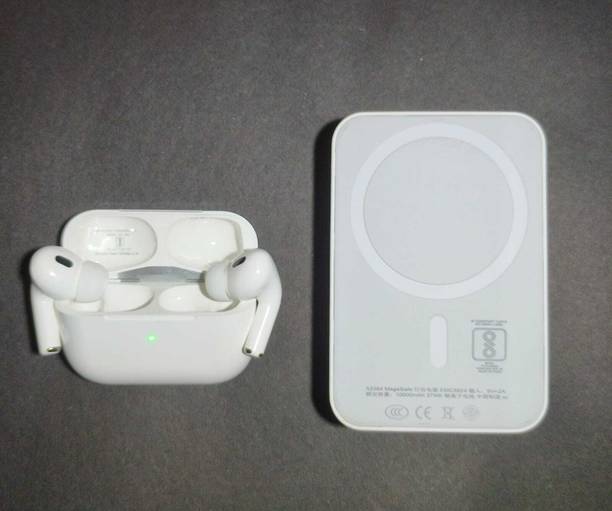 PARVATIDESIGNSS 2nd Gen Pods Pro & 10000mAh Magsafe along with 1 sticky pad and 1 silicone case. Bluetooth