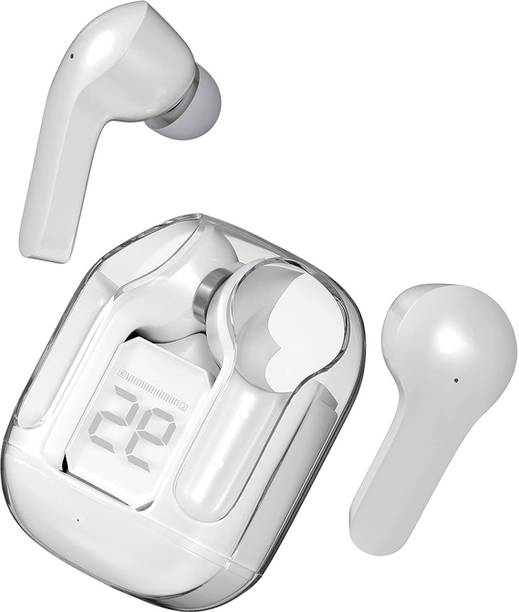 snowbudy TWS345 & High Resolution Audio, 48Hr Playtime LED Digital Display Transparent A3 Bluetooth Gaming