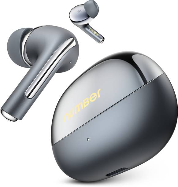 Number Navo Buds X3 w/ 50H Playtime, Dual Pairing, 13mm Speakers, ENC, 45ms Low Latency Bluetooth