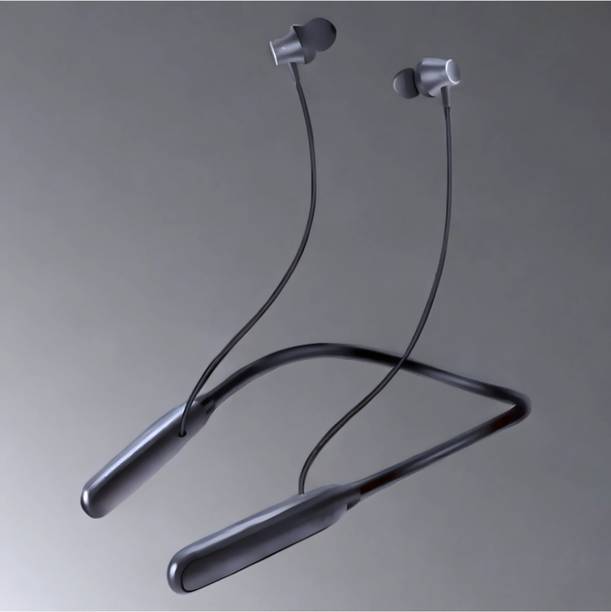 house of common Neckband Headphone with Extra Bass, Fast Charge, 30 Hours Play_VY Bluetooth & Wired