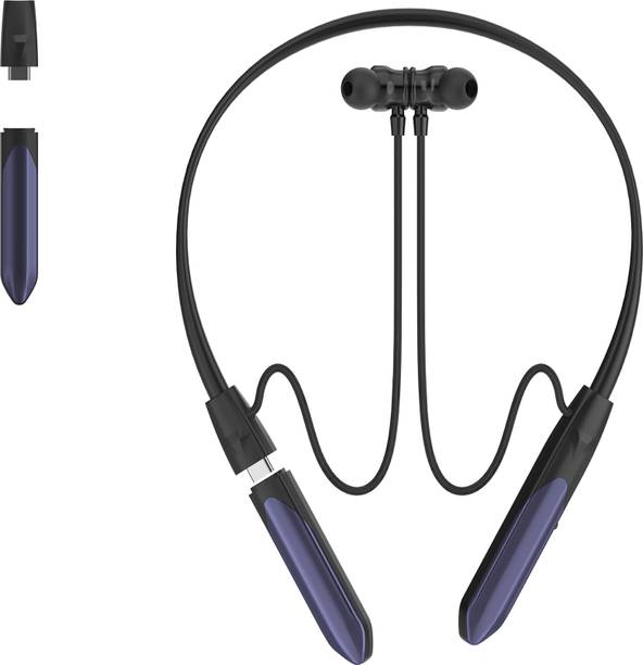 TOCSIN DOUBLE BATTERY - MAGNETIC ON/OFF 48HRS PLAYTIME WIRELESS HEADPHONE NECKBANDS-7 Bluetooth Gaming