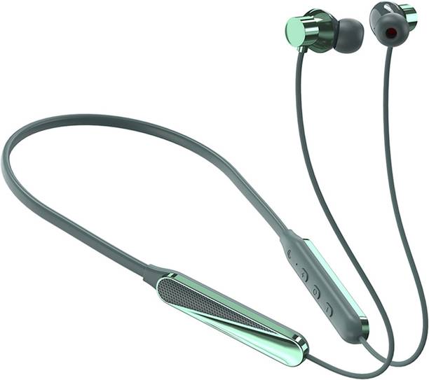 Raxiox Dynamic MAGNETIC POWER OFF/ON 100Hr Bluetooth Neckband Fast Charging, Ai ENC-10 Bluetooth