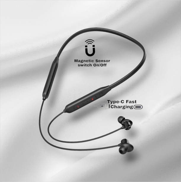 house of common Wireless Neckband, 48Hrs Playtime, Double EQ Mode, Fast Charging_KR Bluetooth & Wired