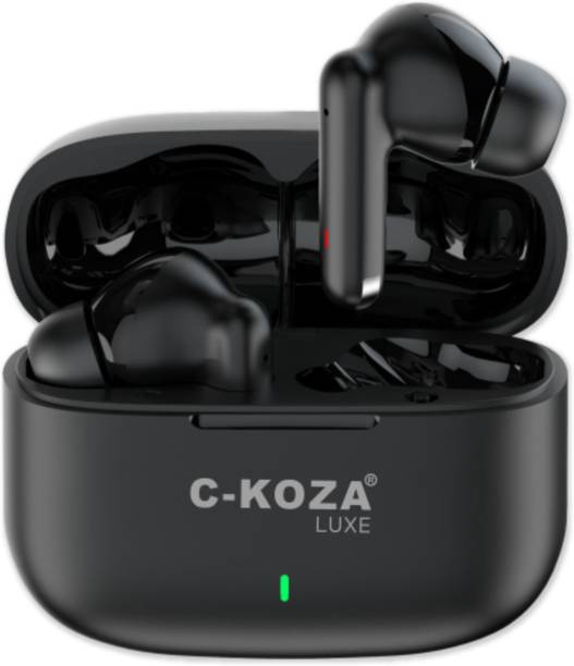 C-KOZA LUXE LT-02 True Wireless TWS Headset, 35H, Pure Bass, Noise Reduction, Mic, Siri Bluetooth
