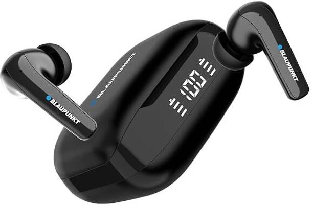 Blaupunkt BTW300 Moksha+ True ANC Earbuds, 4 Mics, CRISPR ENC, Blink Pair, Ambient Mode Bluetooth