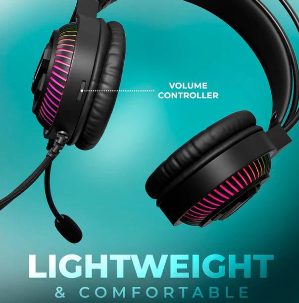 ZEBRONICS ZEB-JUPITER GAMING HEADPHONE Wired Gaming Headset  (Black, On the Ear)