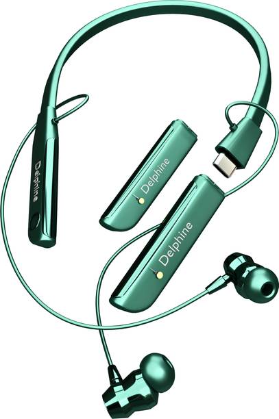 delphine CL-35 Wireless Neckband | Extra Detachable Battery Magnetic ON/OFF Function Bluetooth